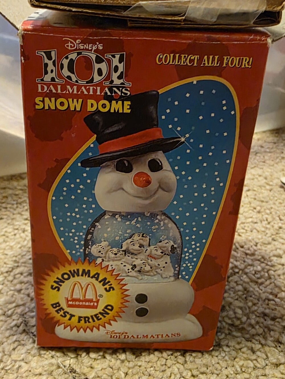 Disney 101 Dalmatians Snow Dome in Red, Black, White